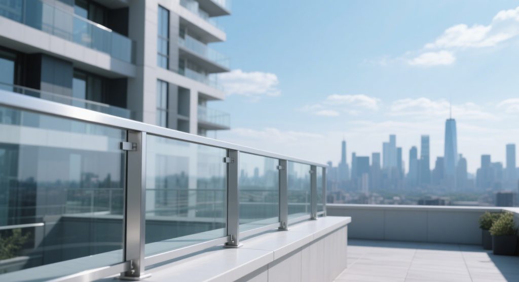 U-Channel Aluminum Glass Railing System