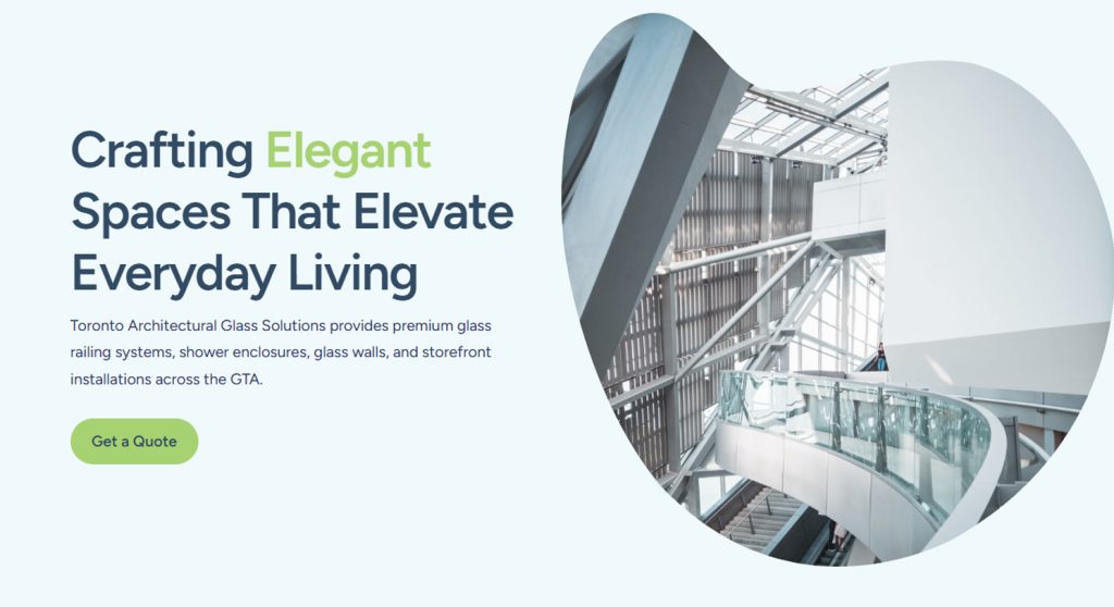  At TAGSi we specialize in high-quality glass railings, partitions, and shower enclosures across Toronto, Markham, Mississauga, and beyond.