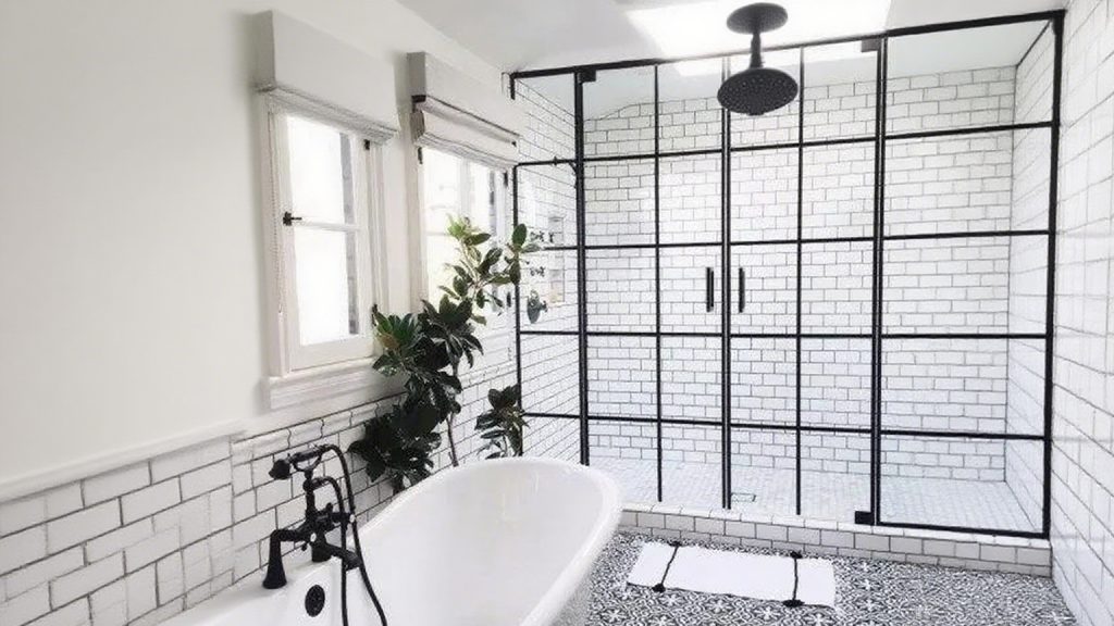 Why choose glass? Resistant to moisture, easy to clean, and far more stylish than shower curtains.
